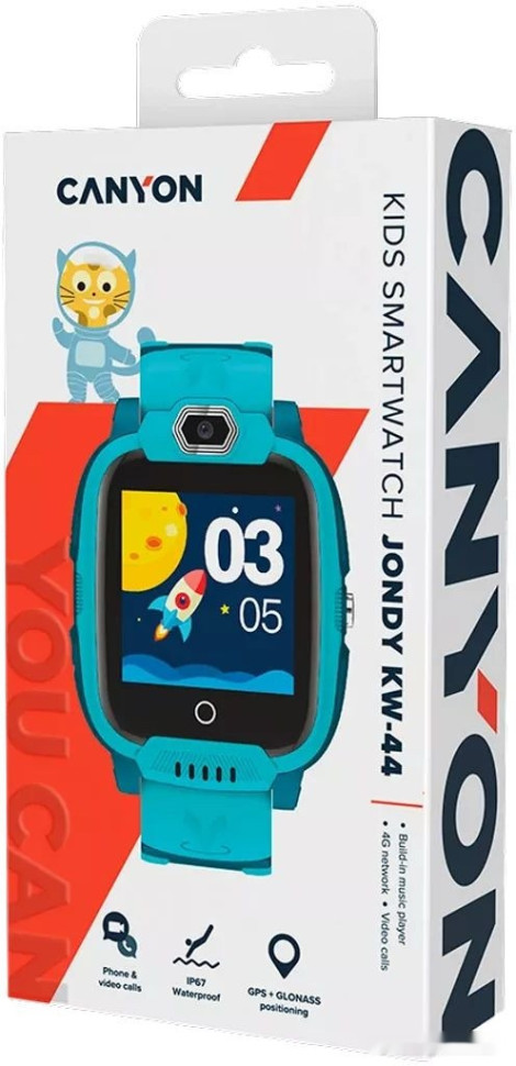Детские умные часы Canyon Jondy KW-44 (бирюзовый)