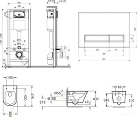 Унитаз Lavinia Boho Relfix Biore Compacto Rimless 7 в 1 75110163 (черный пластик)