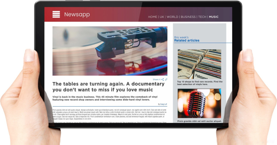 Планшет Lenovo Tab M10 HD 2nd Gen TB-X306X 4GB/64GB LTE ZA6V0046UA