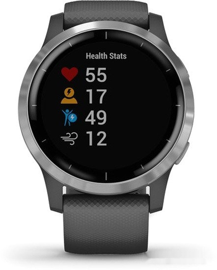 Умные часы Garmin Vivoactive 4 (серый/серебристый)