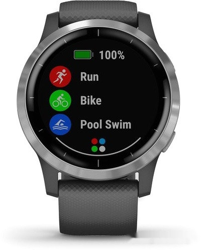 Умные часы Garmin Vivoactive 4 (серый/серебристый)