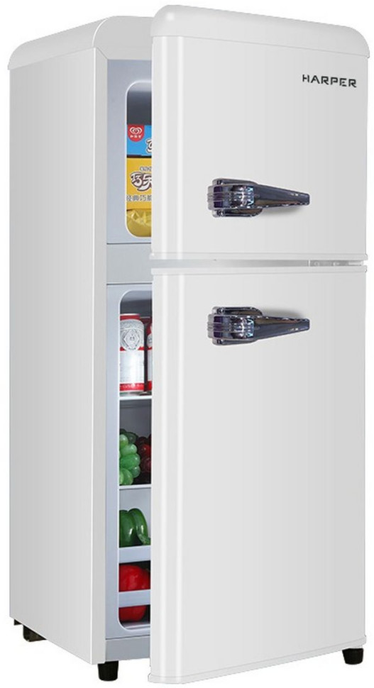 Холодильник с верхней морозильной камерой HARPER HRF-T120M (белый)