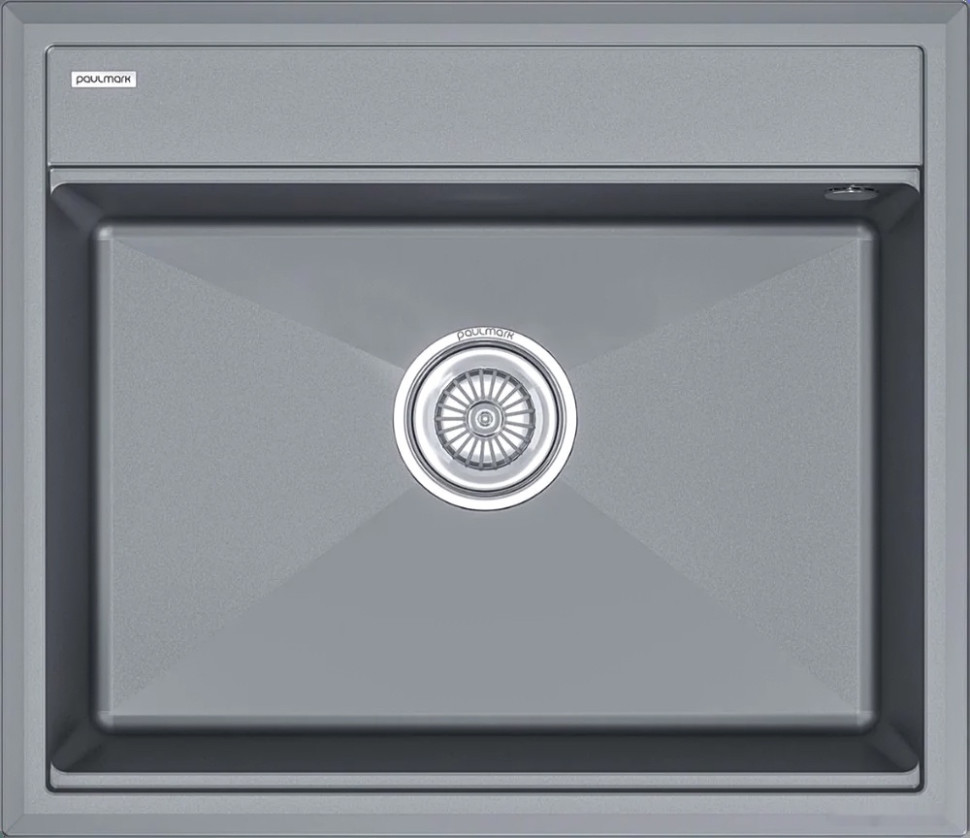 Кухонная мойка Paulmark Stepia-590 PM115951-GRM (серый металлик)