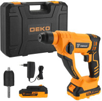 Перфоратор Deko DKCH20 SET (с 2-мя АКБ, кейс)
