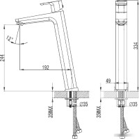 Смеситель Ravak 10°-TD 015.00 [X070091]