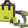 Ударная дрель-шуруповерт Ryobi R18PD3-220S 5133003342 (с 2-мя АКБ, сумка)
