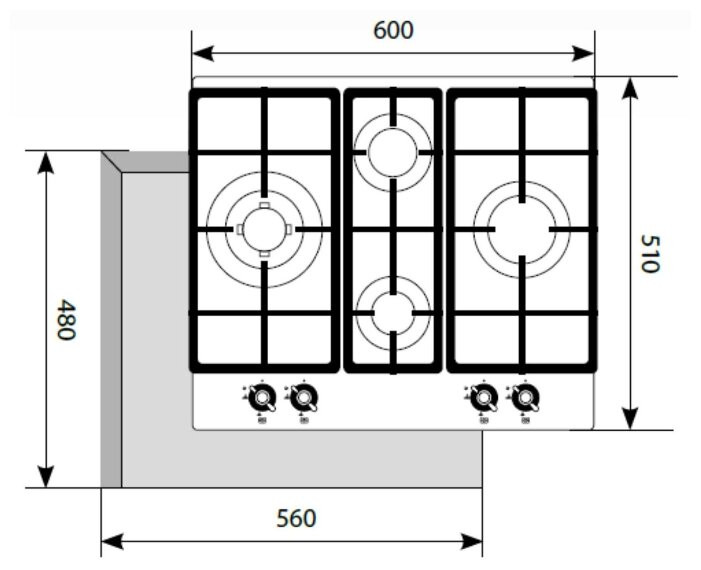Варочная панель LEX GVE 6043 C IV