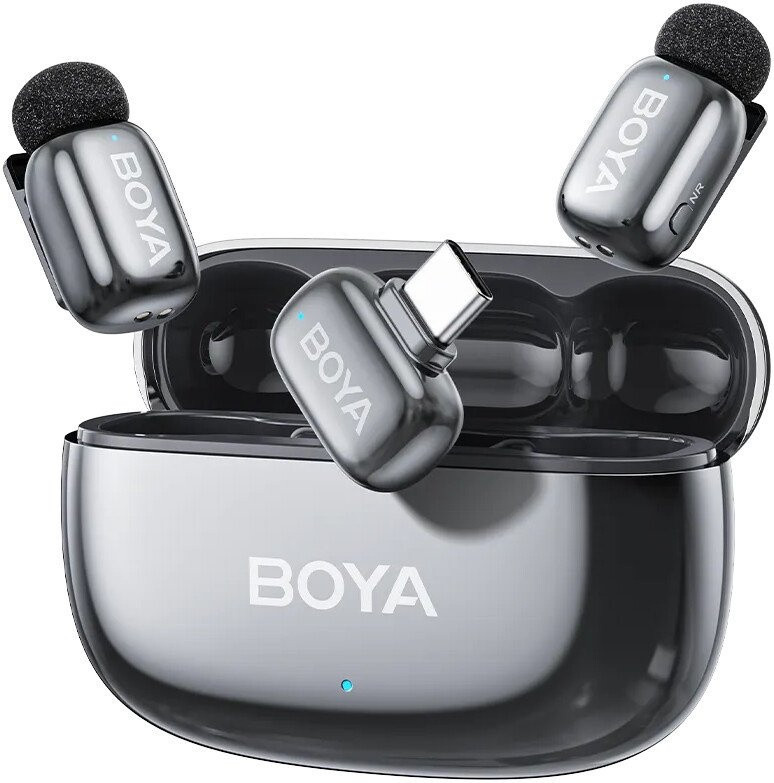 Радиосистема Boya Mini 2-02 (серебристый)