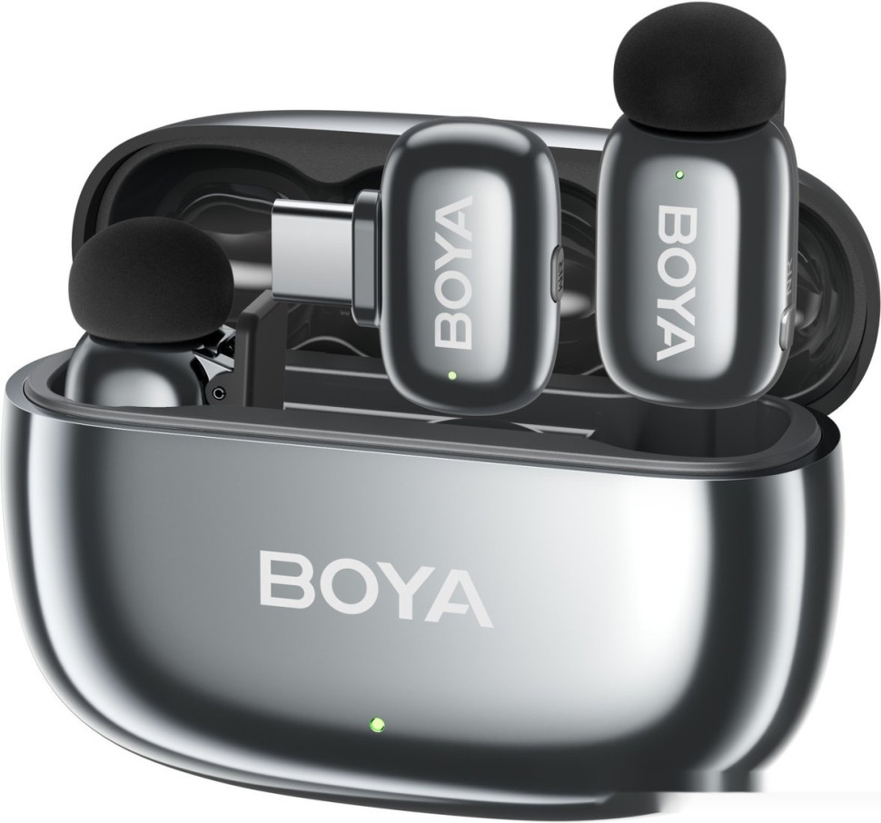 Радиосистема Boya Mini 2-02 (серебристый)