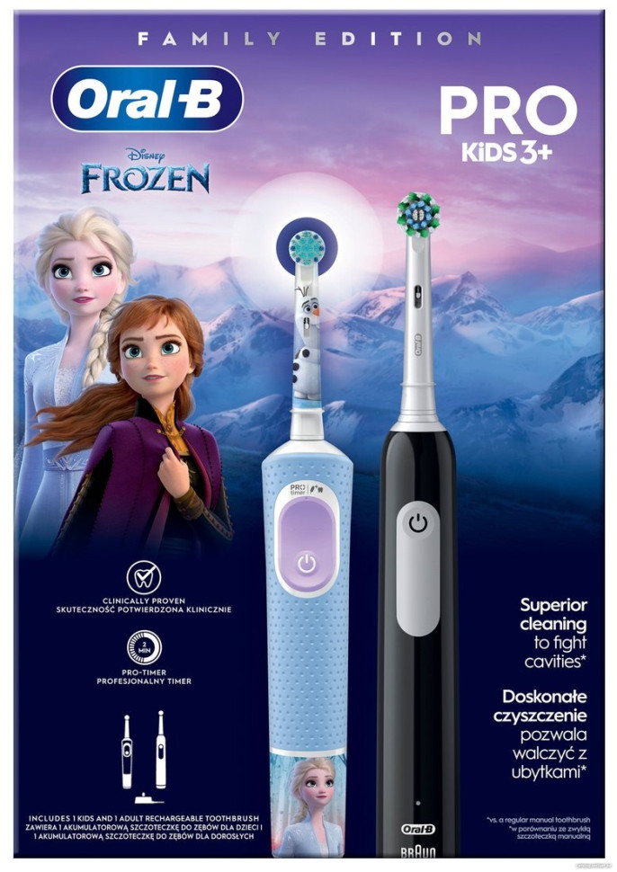 Электрическая зубная щетка Oral-B Pro Series 1 + Oral-B Pro Kids Frozen 8006540784372