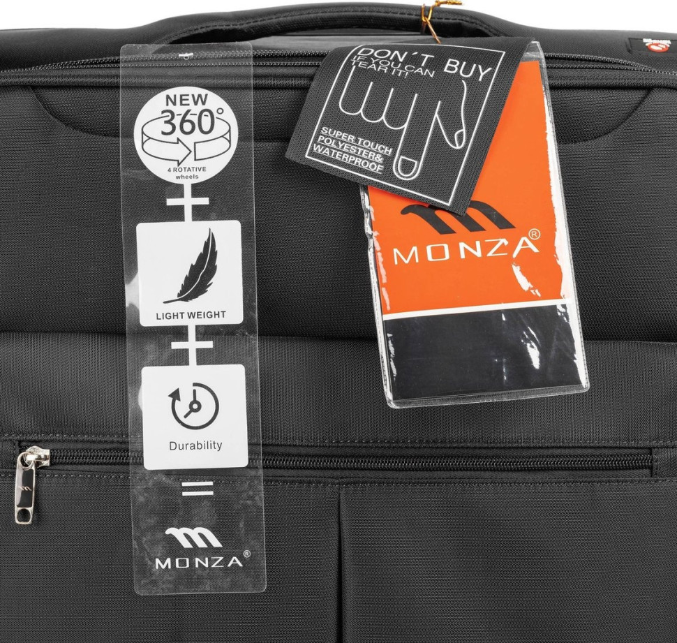 Чемодан Monza 8038# (L, черный)