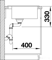 Кухонная мойка Blanco Naya 6 519645 (кофе)