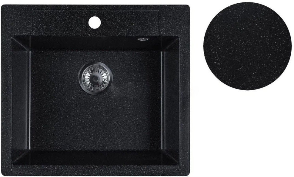Кухонная мойка Marblan Cubi (черный)