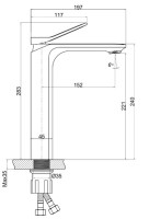 Смеситель Cersanit Odra 63054