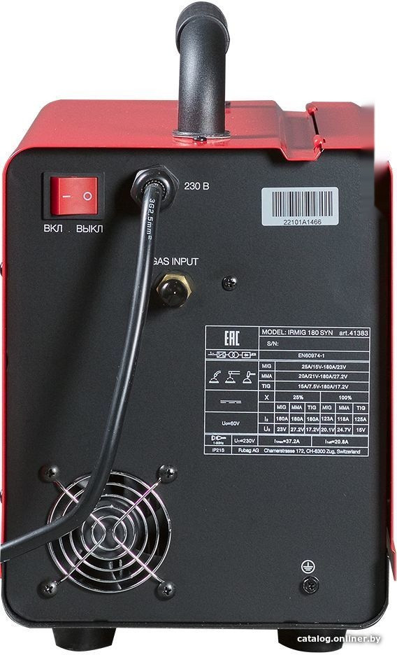 Сварочный инвертор FUBAG IRMIG 180 SYN 41383