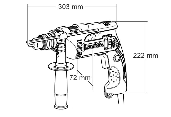 Дрель ударная Makita HP1640