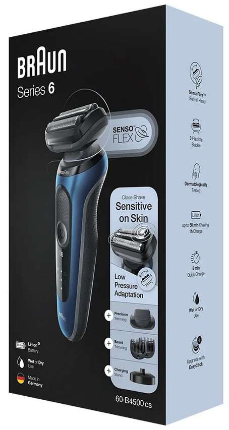 Электробритва мужская Braun Series 6 60-B4500cs