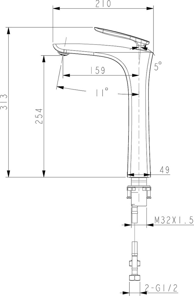 Смеситель Lemark Bellario LM6809C для раковины