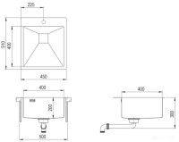 Кухонная мойка AquaSanita Aira AIR100X-G (золотистый)