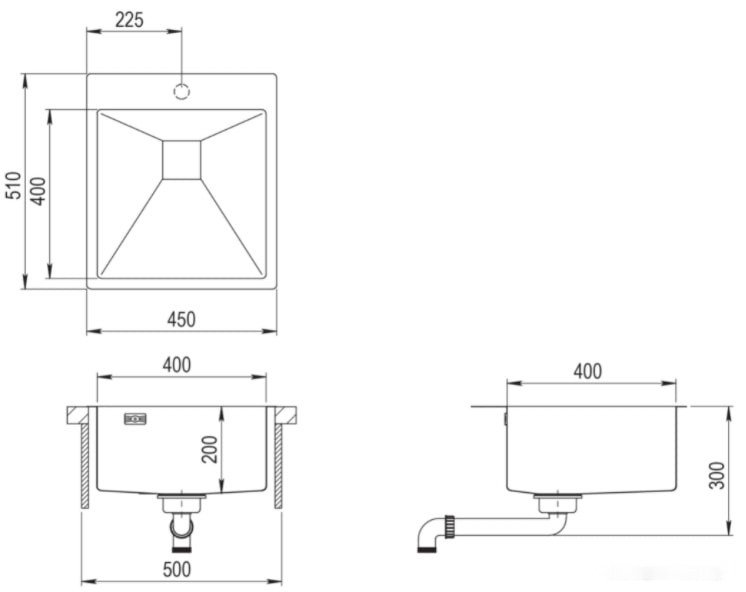Кухонная мойка AquaSanita Aira AIR100X-G (золотистый)