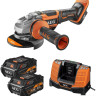 Угловая шлифмашина AEG Powertools BEWS 18-125BLPX-602C 4935464422 (с 2-мя АКБ, кейс)