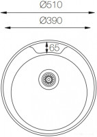 Кухонная мойка Zorg ZCL 510 (микродекор)
