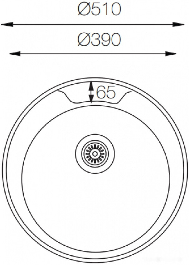 Кухонная мойка Zorg ZCL 510 (микродекор)