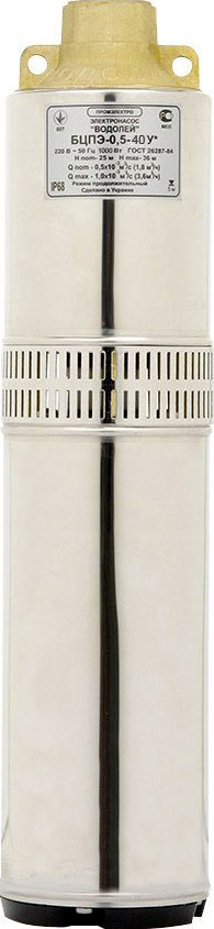 Скважинный насос Водолей БЦПЭ 0,5-40 У