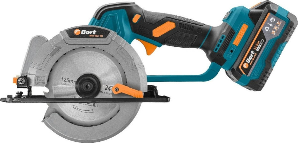 Дисковая (циркулярная) пила BORT BHK-18Li-125 (с 2-мя АКБ)