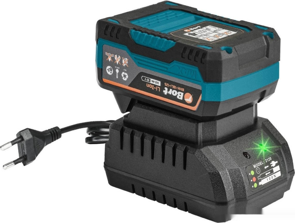 Дисковая (циркулярная) пила BORT BHK-18Li-125 (с 2-мя АКБ)