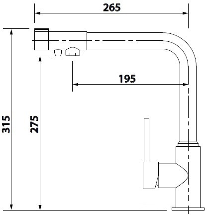 Смеситель Kaiser Teka 13044-9 Bl (Black Matt)