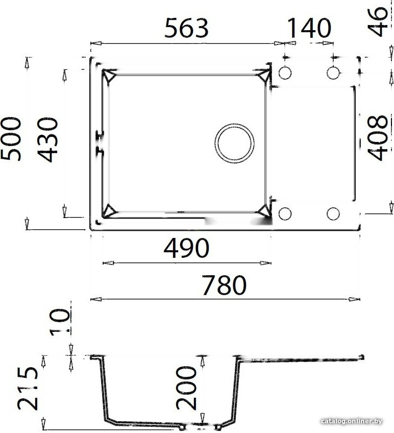 Кухонная мойка Elleci Easy 310 Ghisa 70