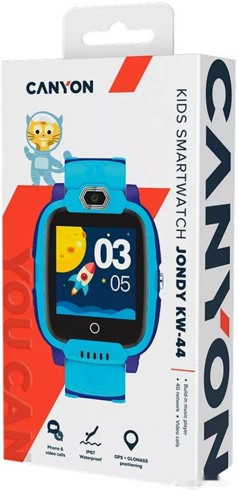 Детские умные часы Canyon Jondy KW-44 (синий)