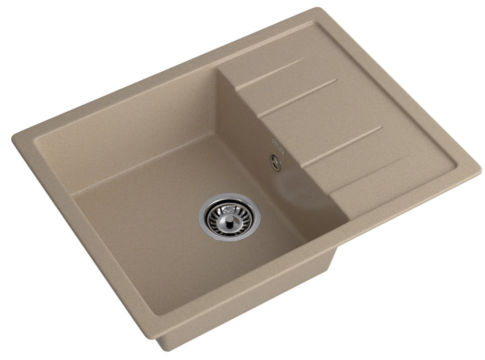 Кухонная мойка GranFest GF-Q650L (песочный)