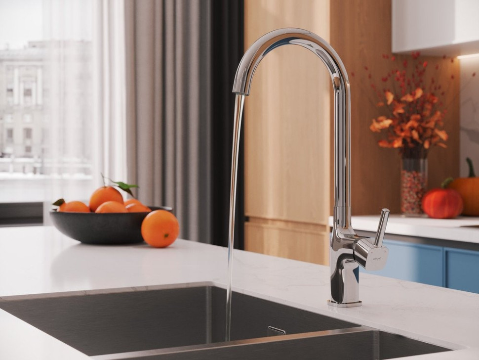 Смеситель Cersanit Elio однорычажный 64863 (хром)