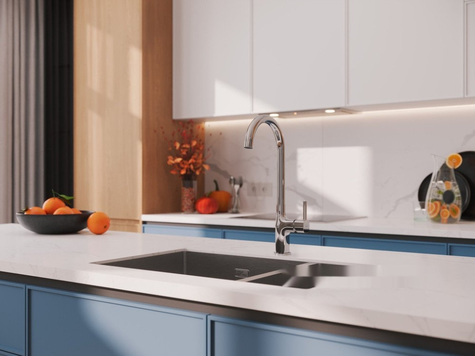 Смеситель Cersanit Elio однорычажный 64863 (хром)