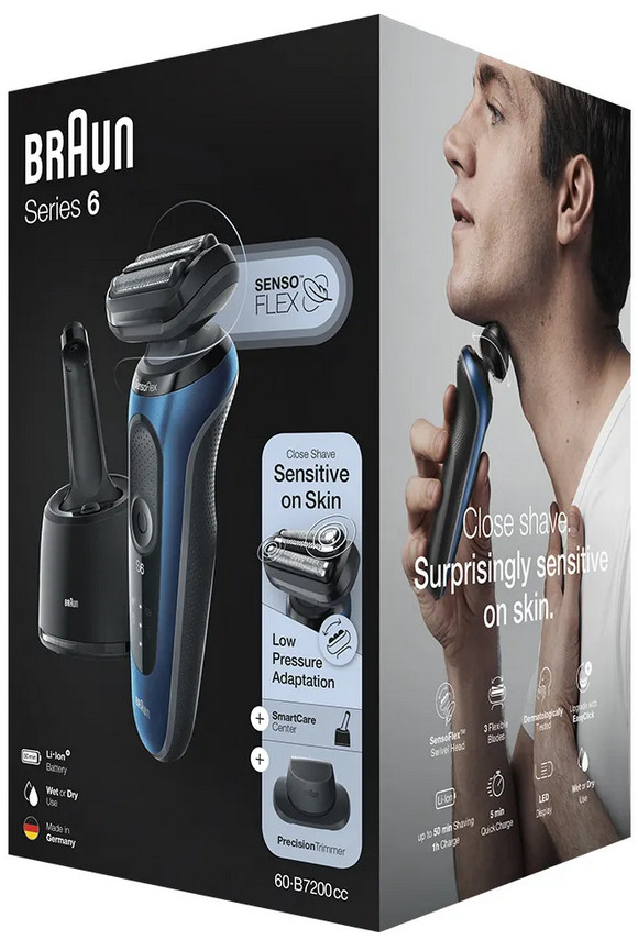 Электробритва мужская Braun Series 6 60-B7200cc