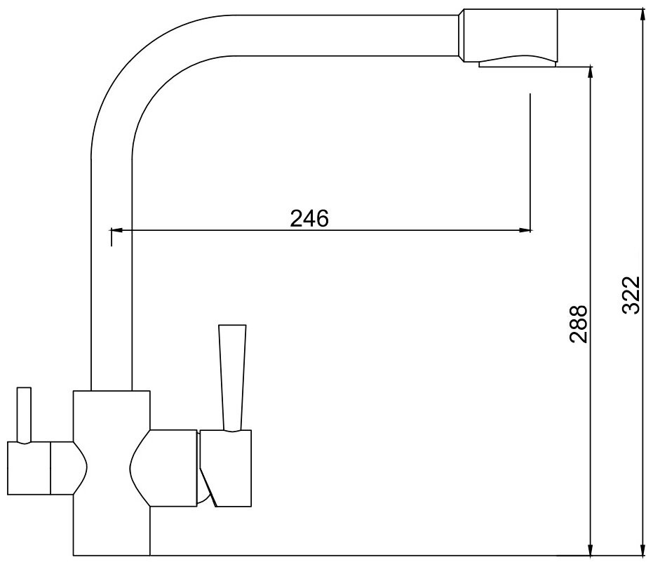 Смеситель Kaiser Merkur 26544