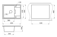 Кухонная мойка Paulmark Weimar PM216550-WH белый