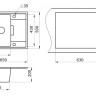 Кухонная мойка Paulmark Weimar PM216550-WH белый