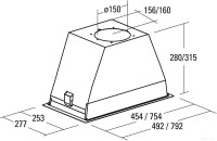 Вытяжка CATA GT Plus 45 BK/M