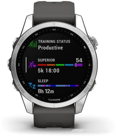 Умные часы Garmin Fenix 7S (серебристый/графитовый)