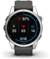 Умные часы Garmin Fenix 7S (серебристый/графитовый)
