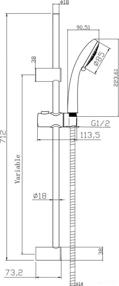 Смеситель Cersanit Nature 64514