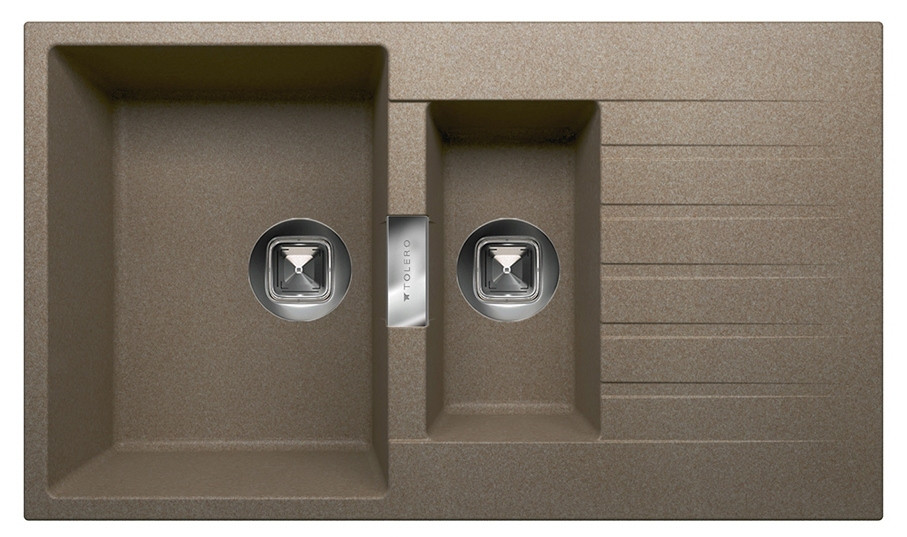 Кухонная мойка Tolero Loft TL-860 (Dark beige)