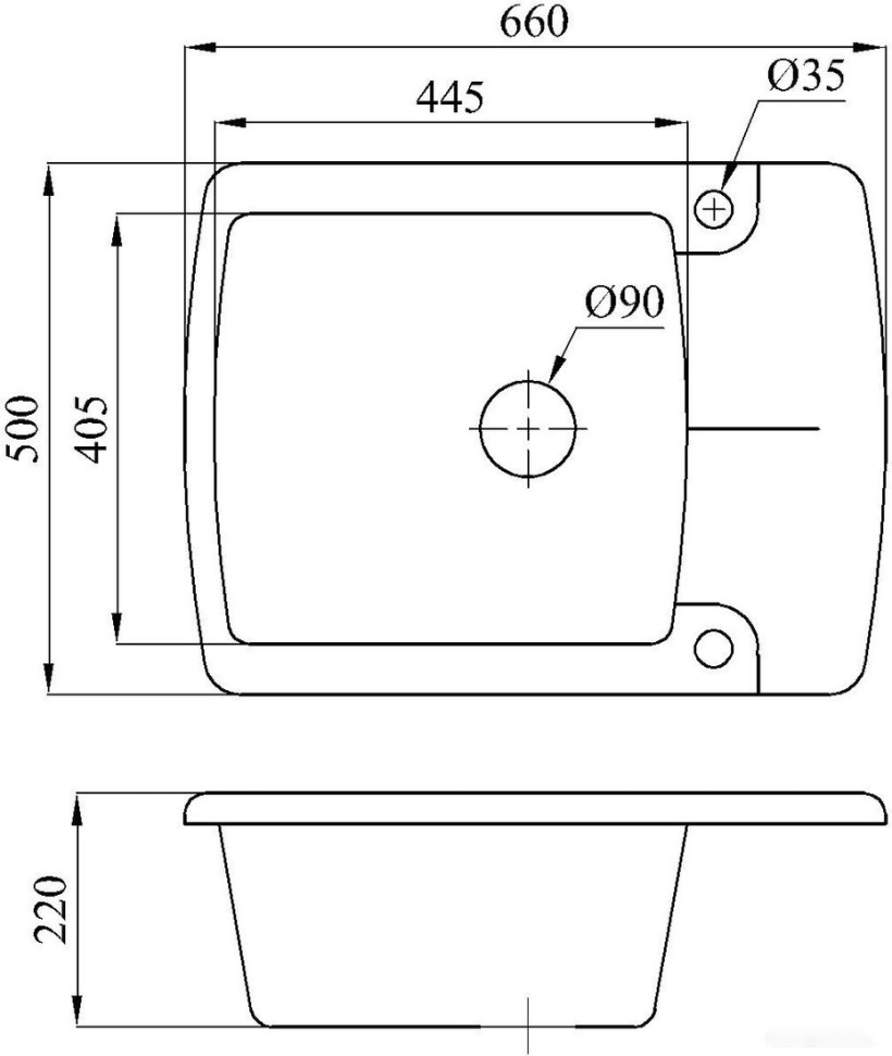 Кухонная мойка БелЭворс Flexi R (темно-бежевый)