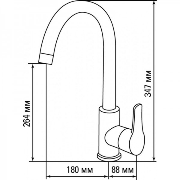Смеситель Granula GR-3505 графит