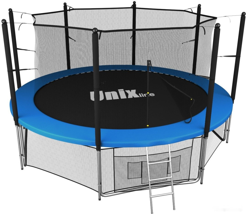 Батут Unix Line Classic 14ft inside (синий/зеленый)