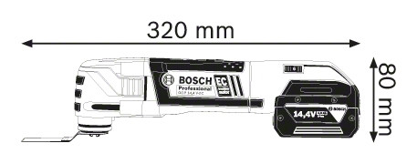 Шлифовальная машина Bosch GOP 14.4 V-EC [06018B0101]