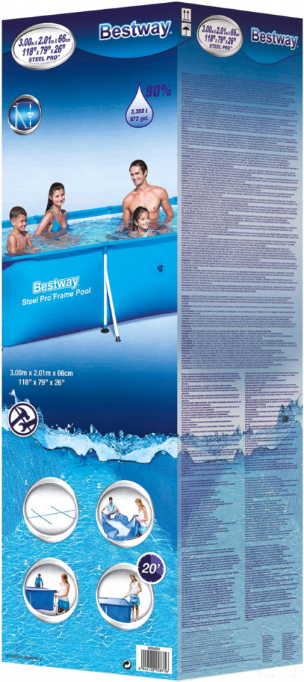 Бассейн Bestway 56404 (300х201х66)